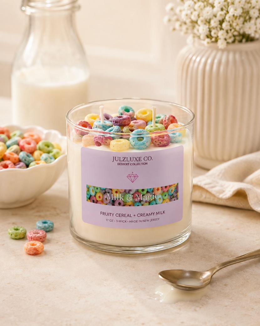 Milk & Magic | Fruity Cereal & Creamy Milk Candle