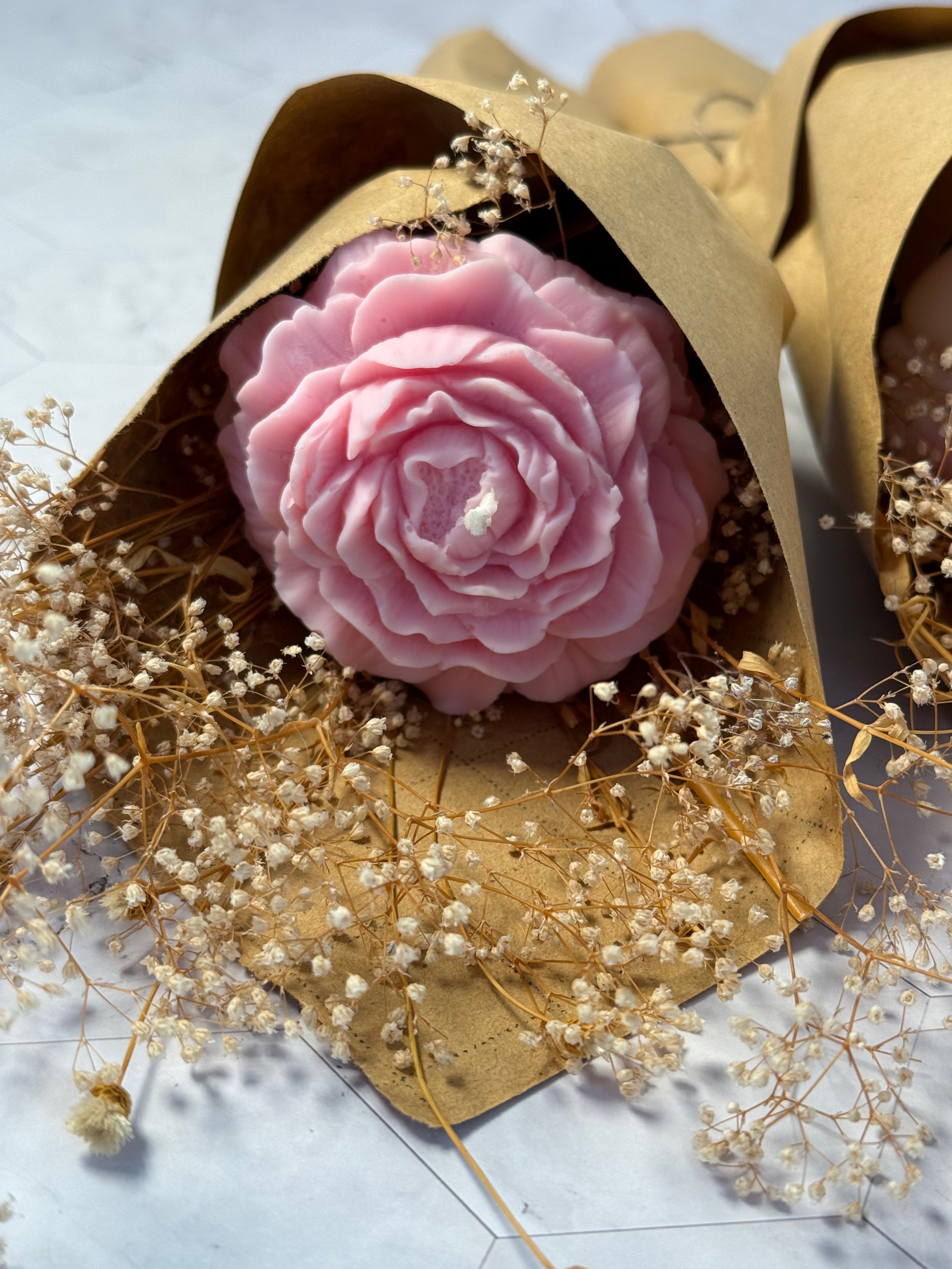 Rose Blossom Candle Bouquet