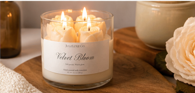 Velvet Bloom Luxury Candle (15.5 oz)