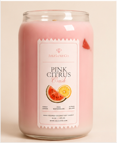 Pink Citrus Crush Candle