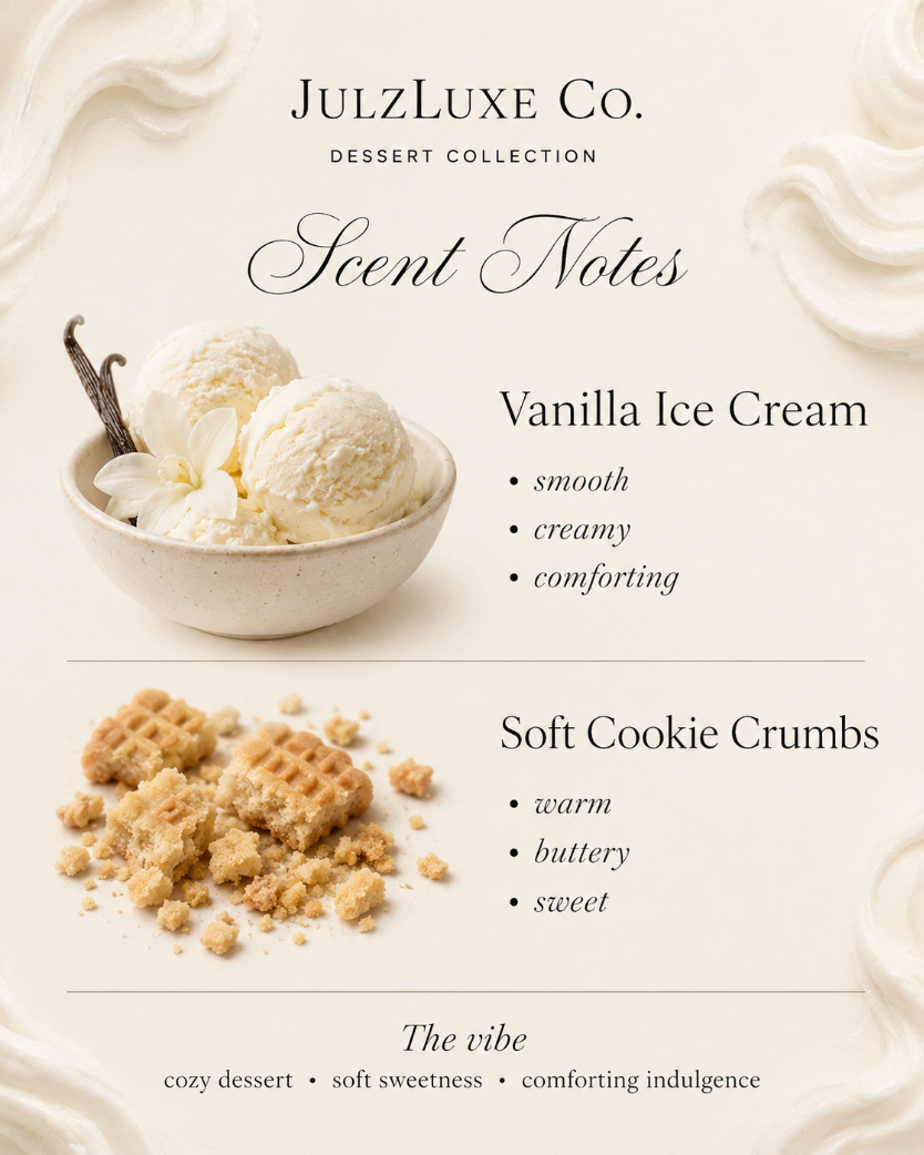 Sweet Vanilla Cloud | Vanilla Ice Cream & Cookie Crumbs Candle